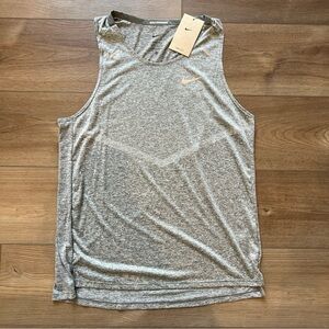 Nike Men's Dri-FIT Rise 365 Running Tank Top Gray CZ9179-084